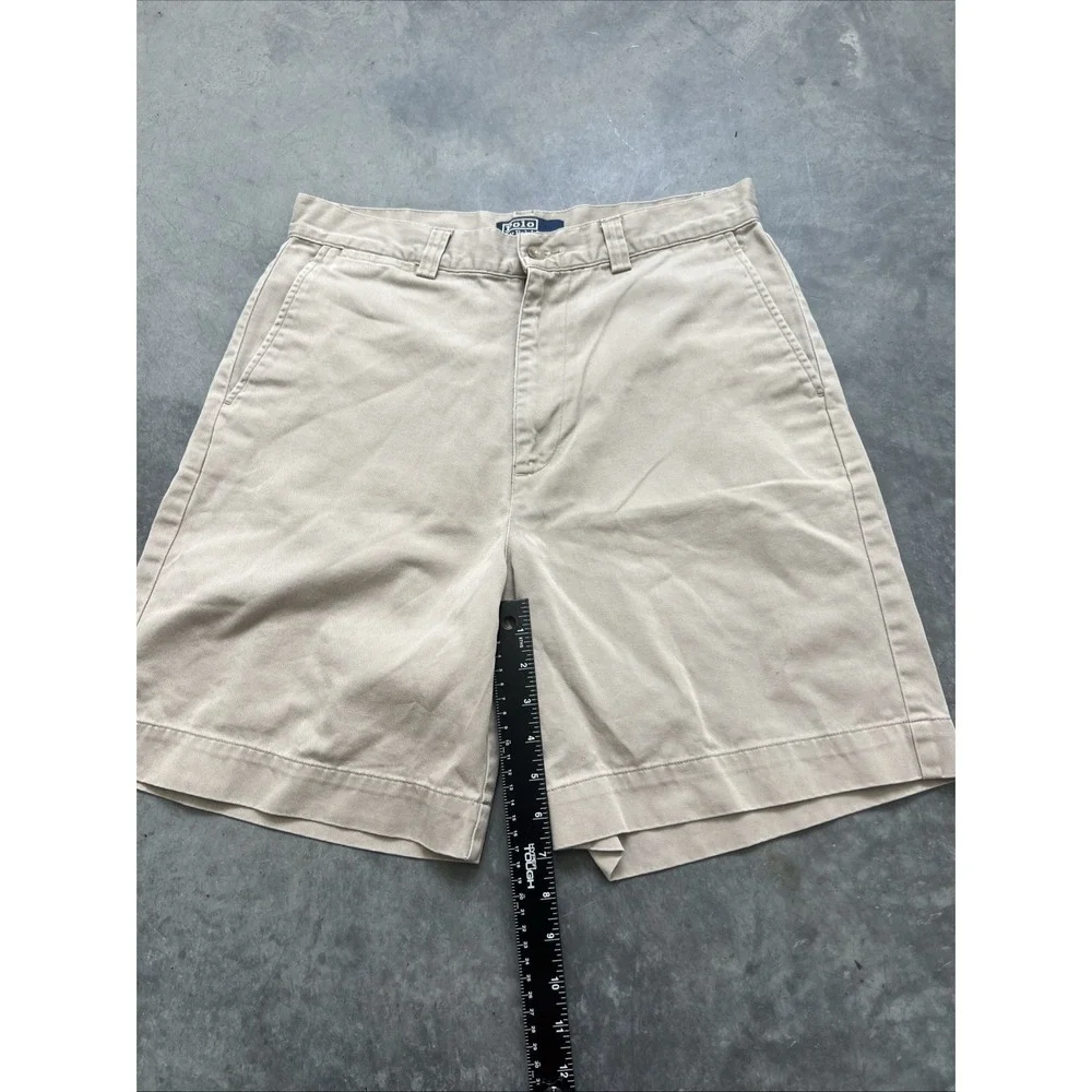 Ralph Lauren Men's Polo Jeans Shorts, Size 32, Beige Chino Sku97
